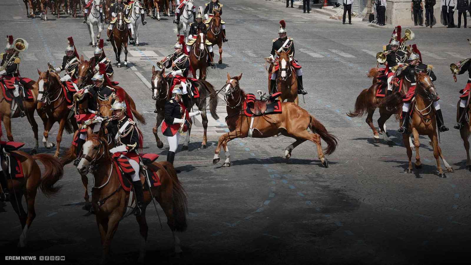 فوضى خلال العرض العسكري الفرنسي