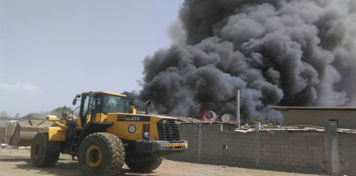 بالفيديو.. حريق برأس الخيمة دون إصابات