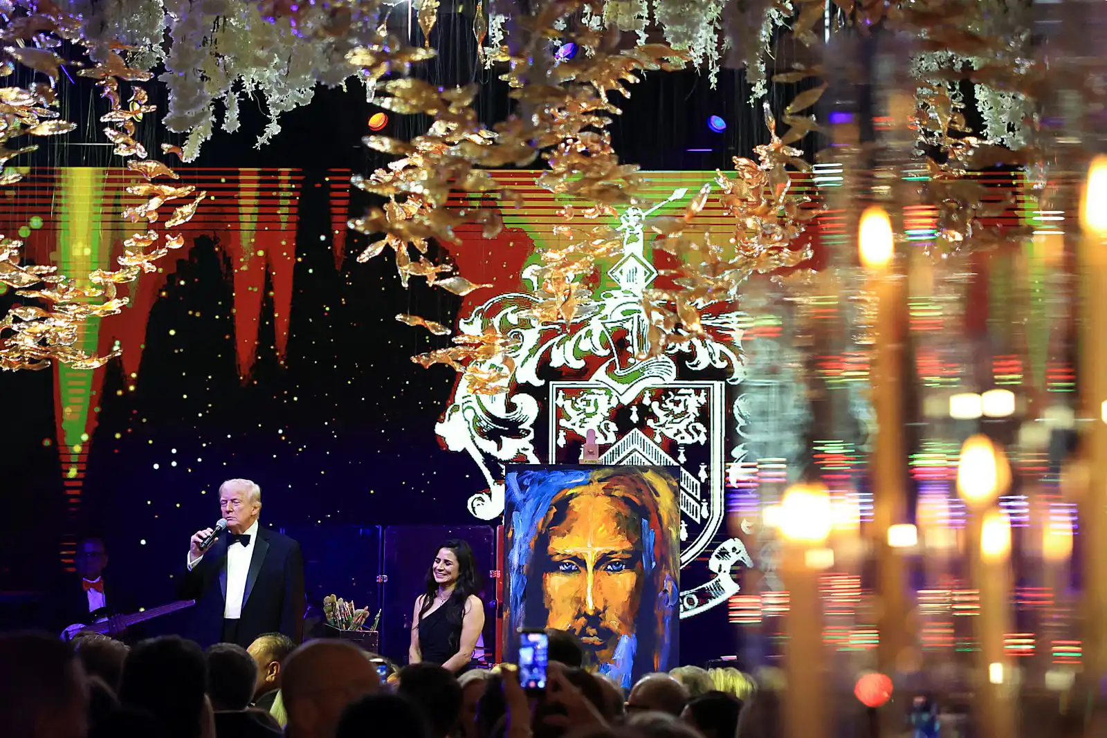 ترامب خلال احتفال رأس السنة