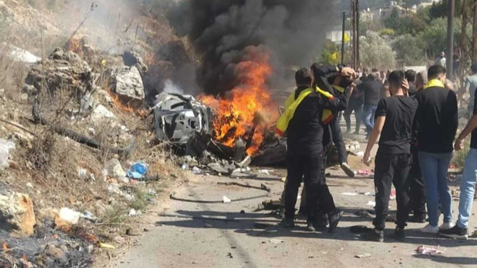 قتيل إثر غارة إسرائيلية في قضاء النبطية جنوبي لبنان (فيديو)