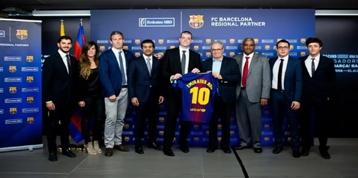 بنك الإمارات دبي الوطني راعيًا إقليميًا لنادي برشلونة