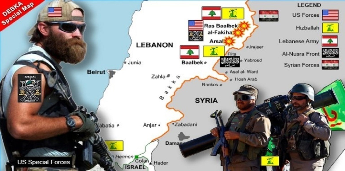 موقع استخباراتي إسرائيلي: قوات أمريكية خاصة تشارك ميليشيا حزب الله في العمليات العسكرية على الحدود اللبنانية-السورية‎
