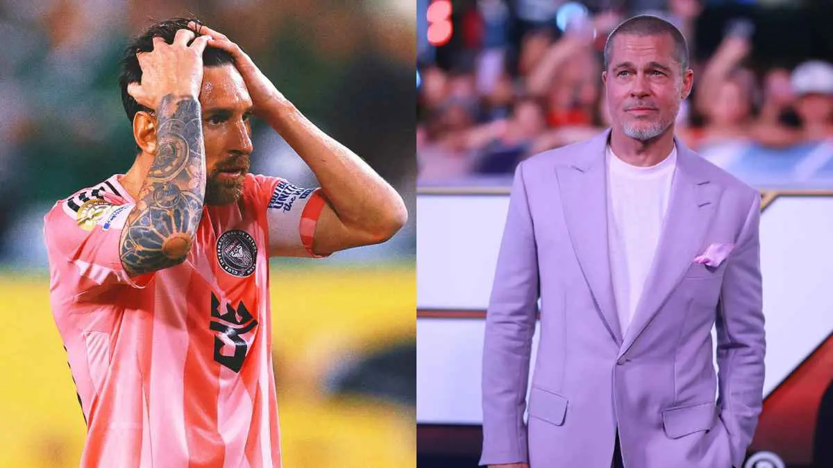 "كائن فضائي".. براد بيت يتحدث عن انبهاره بميسي (فيديو)