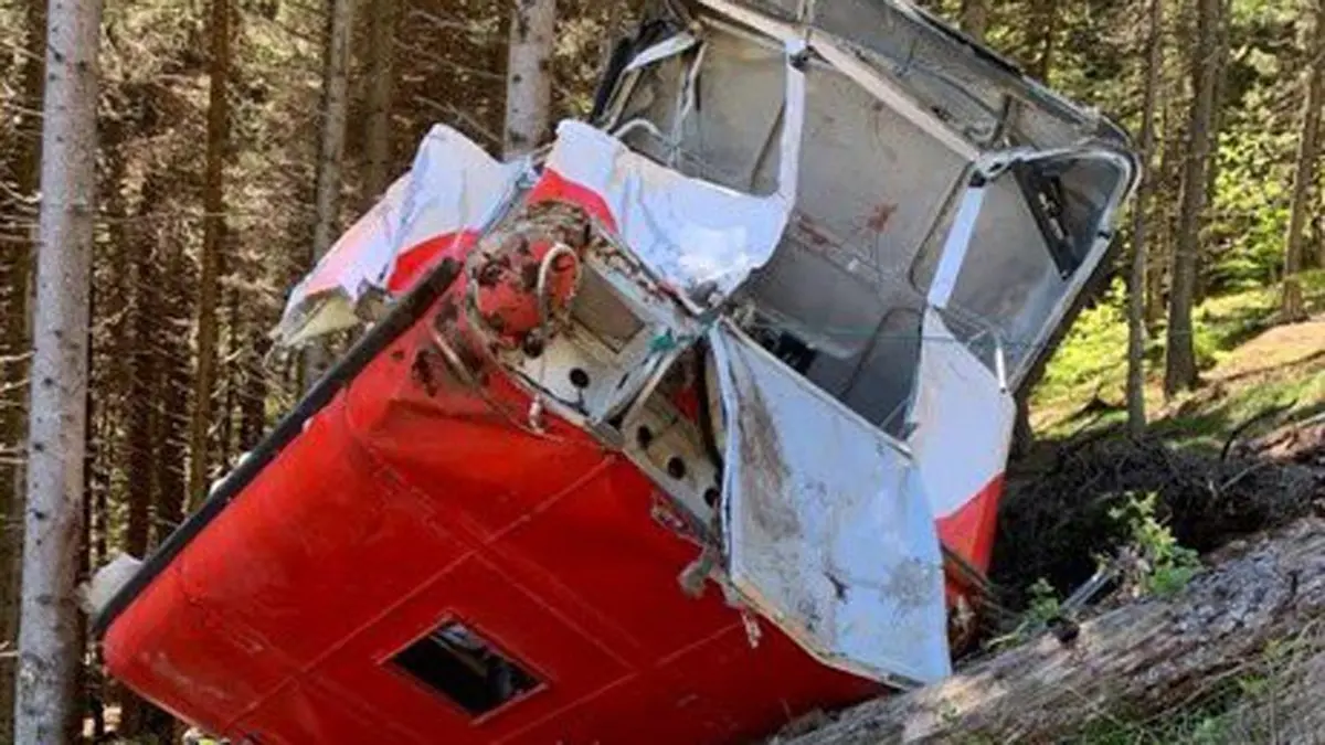 5 قتلى إسرائيليين بحادث تحطم مقصورة التلفريك في إيطاليا