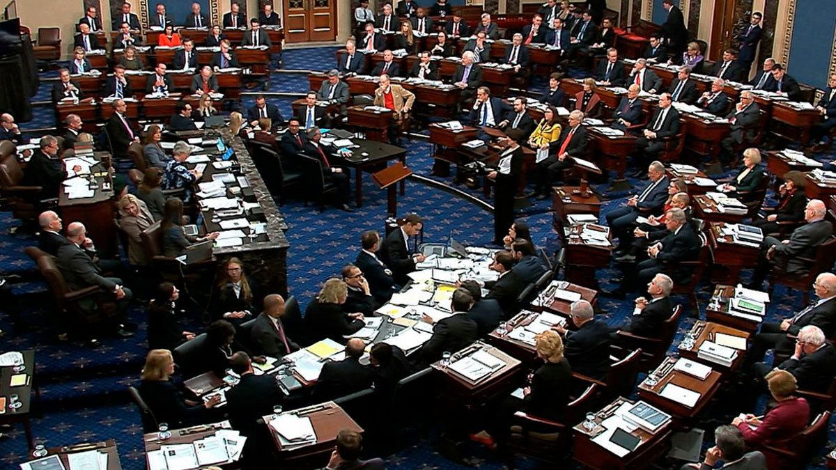 النطق بالحكم في محاكمة ترامب أمام مجلس الشيوخ الأربعاء