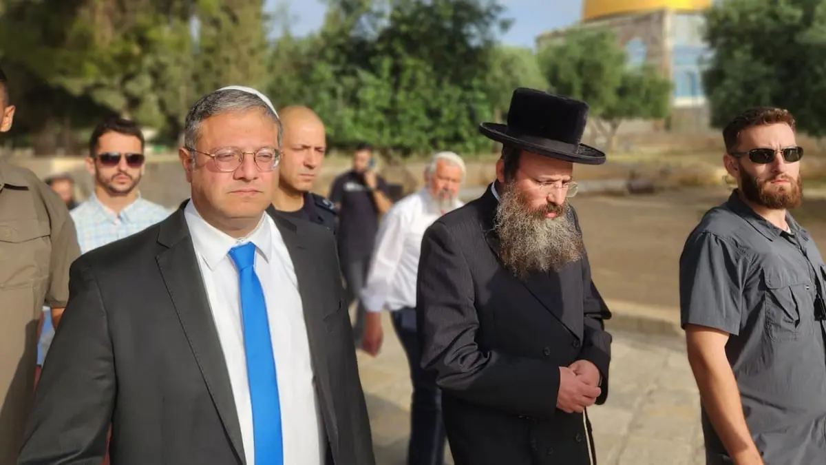 في ذكرى "خراب الهيكل".. مستوطنون بقيادة بن غفير يقتحمون الأقصى  