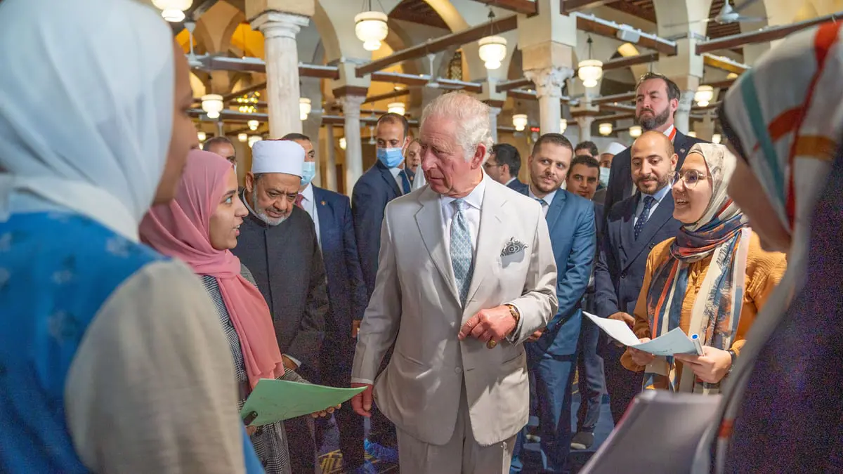 ولي عهد بريطانيا يناقش في مصر قضايا المناخ والتعايش بين الأديان