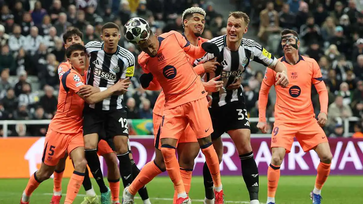 مباراة نيوكاسل وبرشلونة