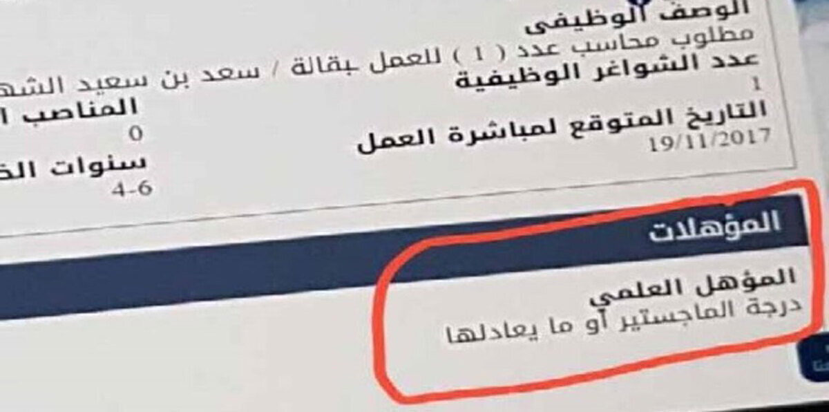 بعد ماجستير البقالة.. هذا ما كشفته وزارة العمل بالسعودية (صور)