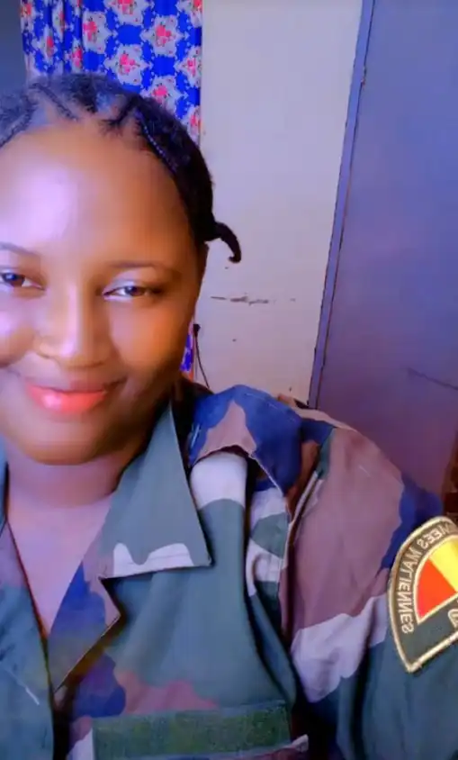 مريم سيسيه بالزي العسكري على "تيك توك"