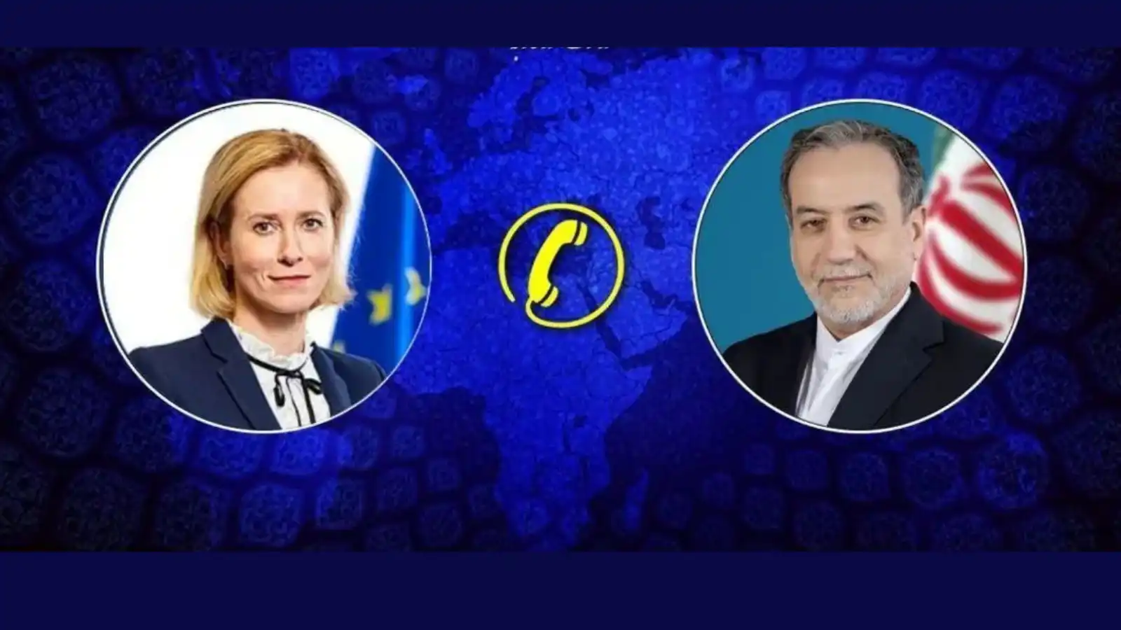 عباس عراقجي خلال اتصال هاتفي مع كايا كالاس