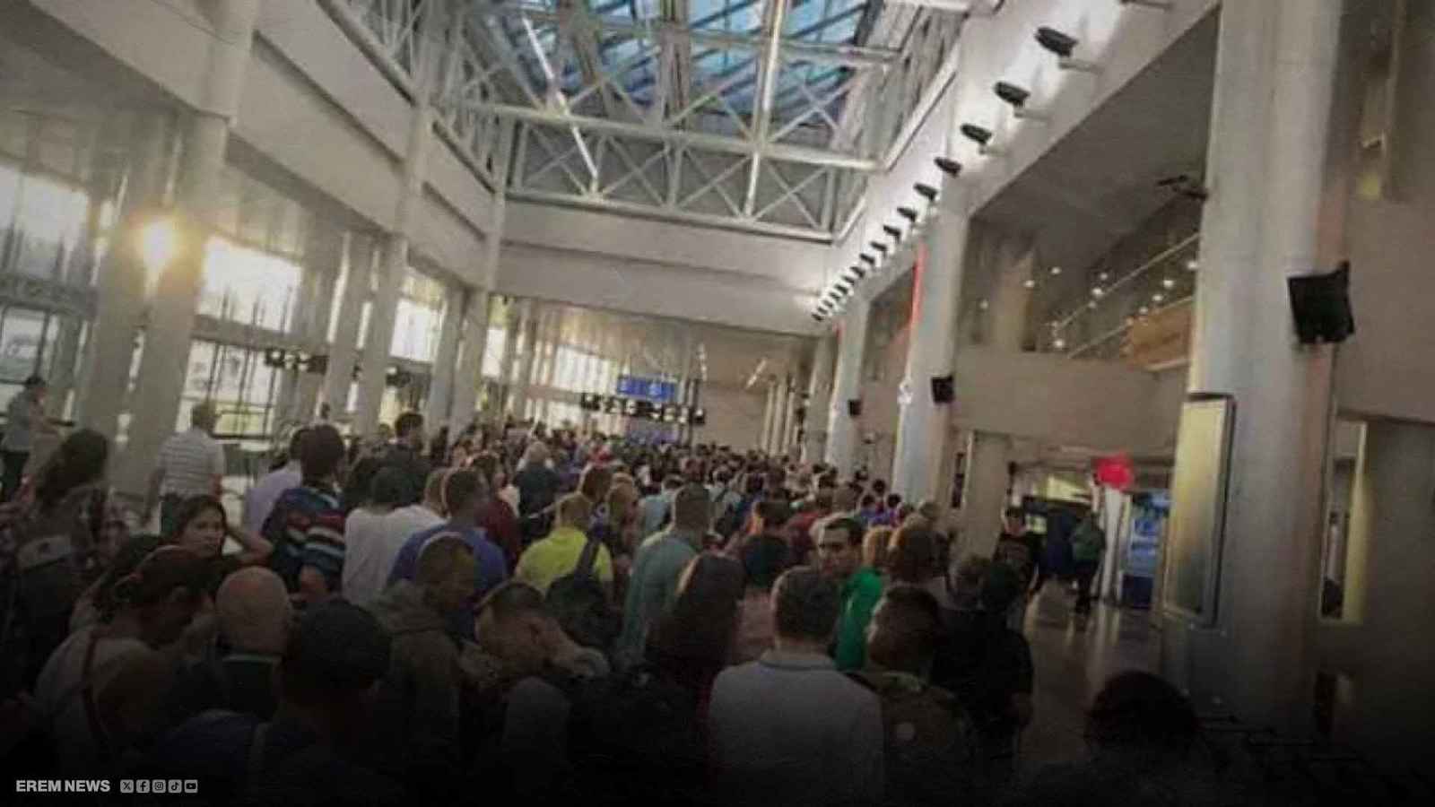 فوضى في مطار بيروت..صراخ و عراك بالأيدي وسط ذهول المسافرين