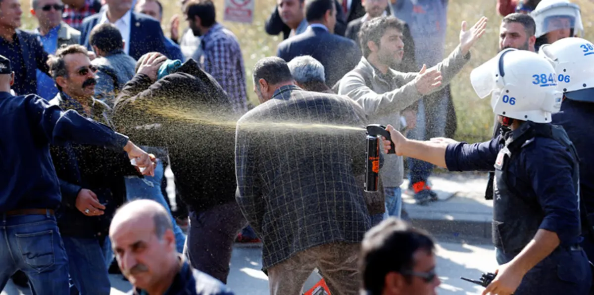 تركيا تقمع احتجاجات كردية في ذكرى تفجير أنقرة المزدوج