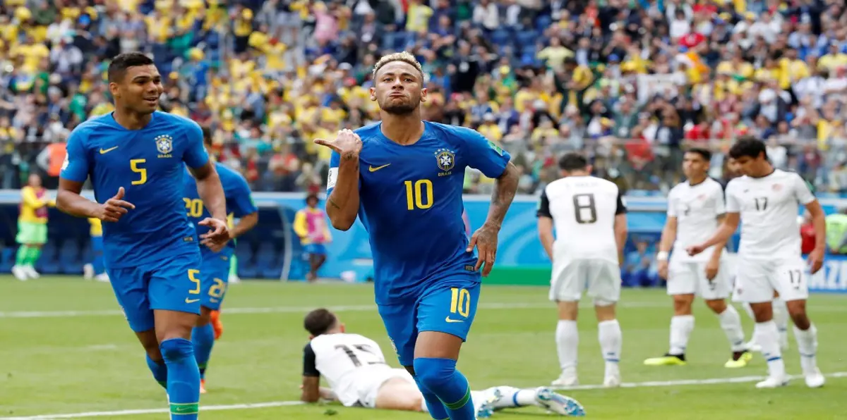 5 أرقام شهدتها مباراة البرازيل وكوستاريكا في كأس العالم روسيا 2018