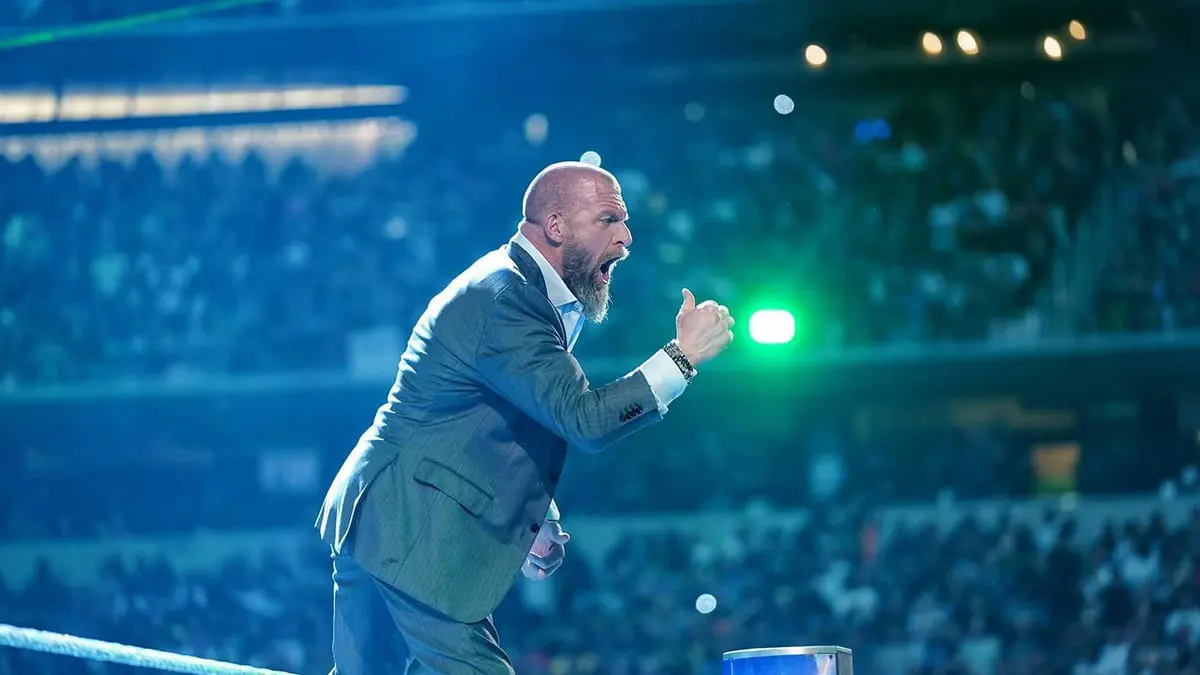 تريبل إتش يودع حلبات المصارعة بحركته الشهيرة (فيديو)