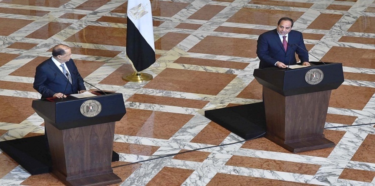 عون يدعو السيسي إلى إطلاق "مبادرة إنقاذ عربية"