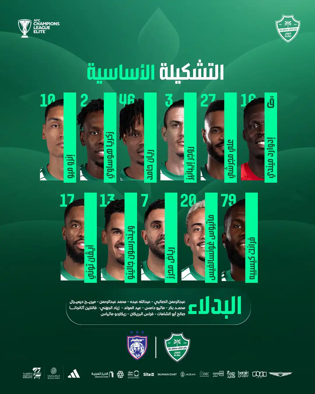 تشكيل الأهلي