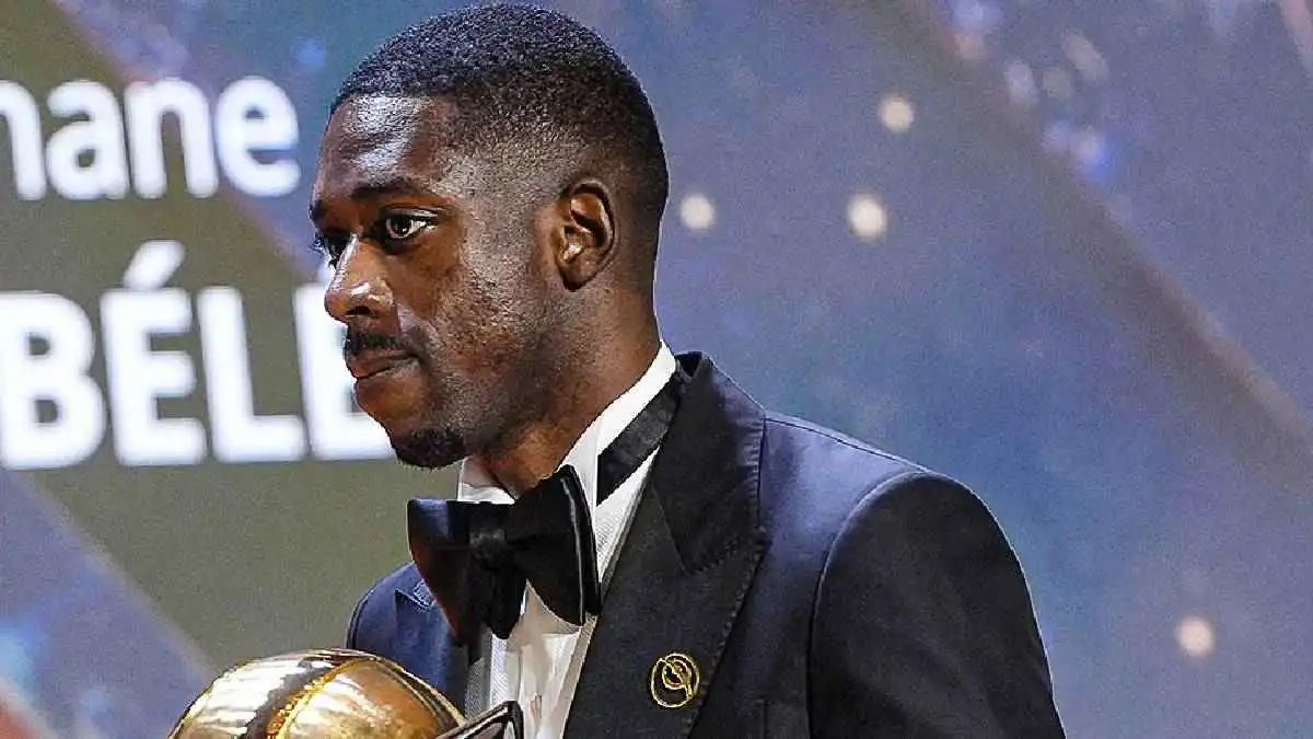 عثمان ديمبيلي يتوج بجائزة أفضل لاعب في العالم بحفل "غلوب سوكر"