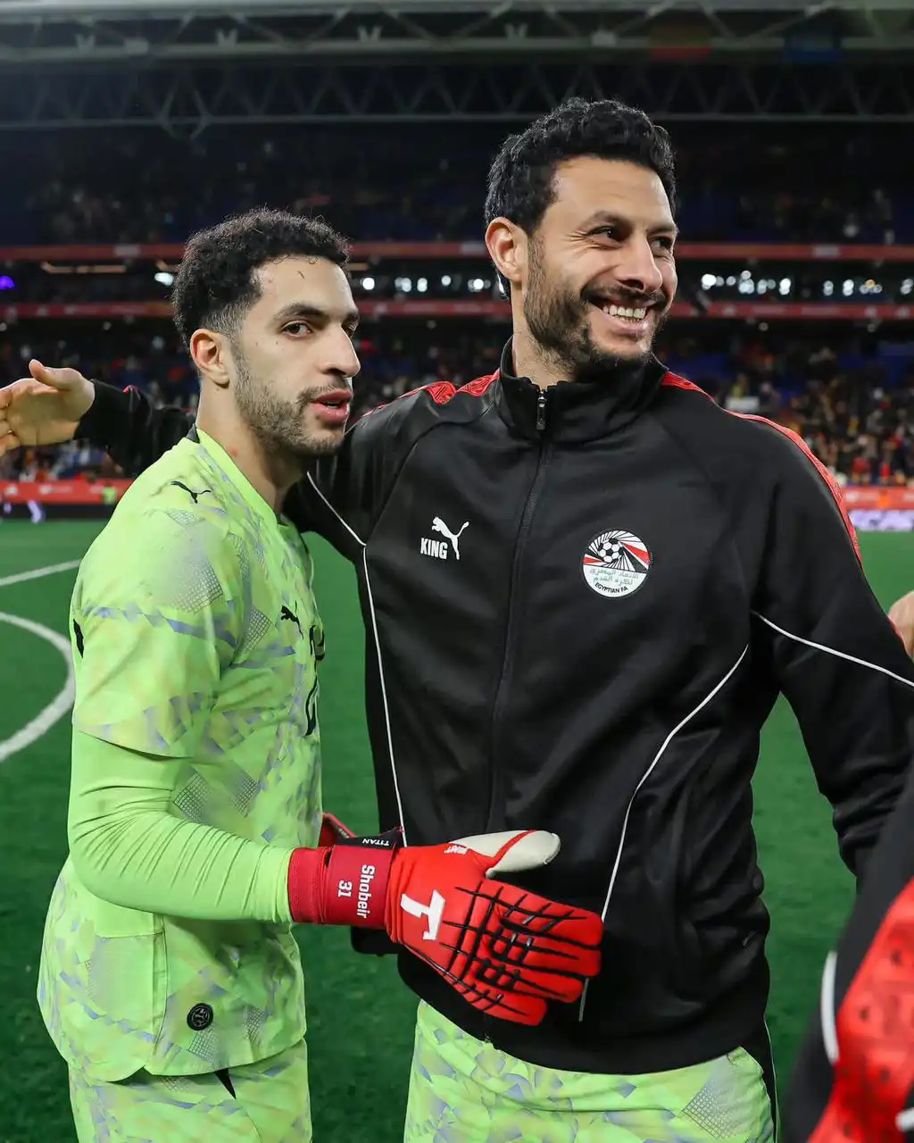 محمد الشناوي مع مصطفى شوبير