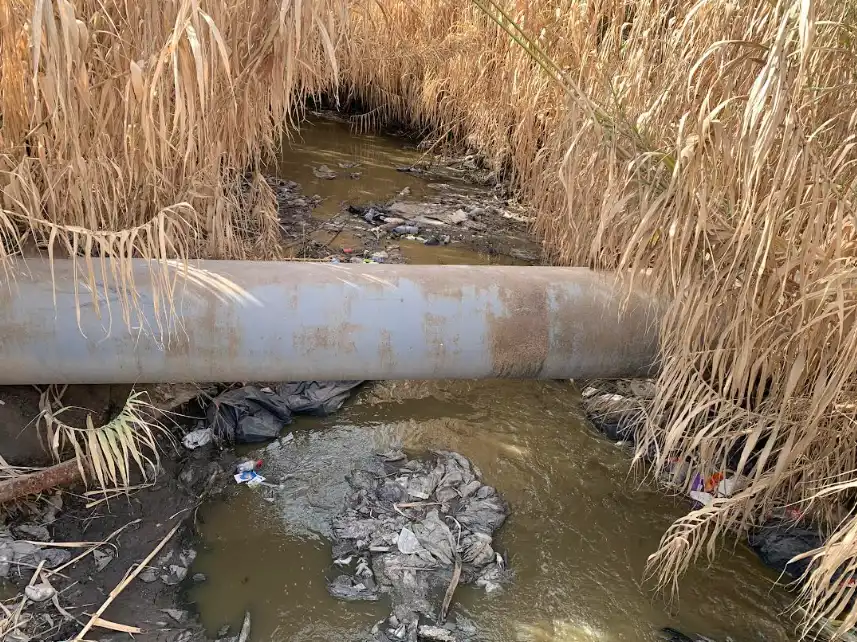 مياه الصرف الصحي في الغوطة 