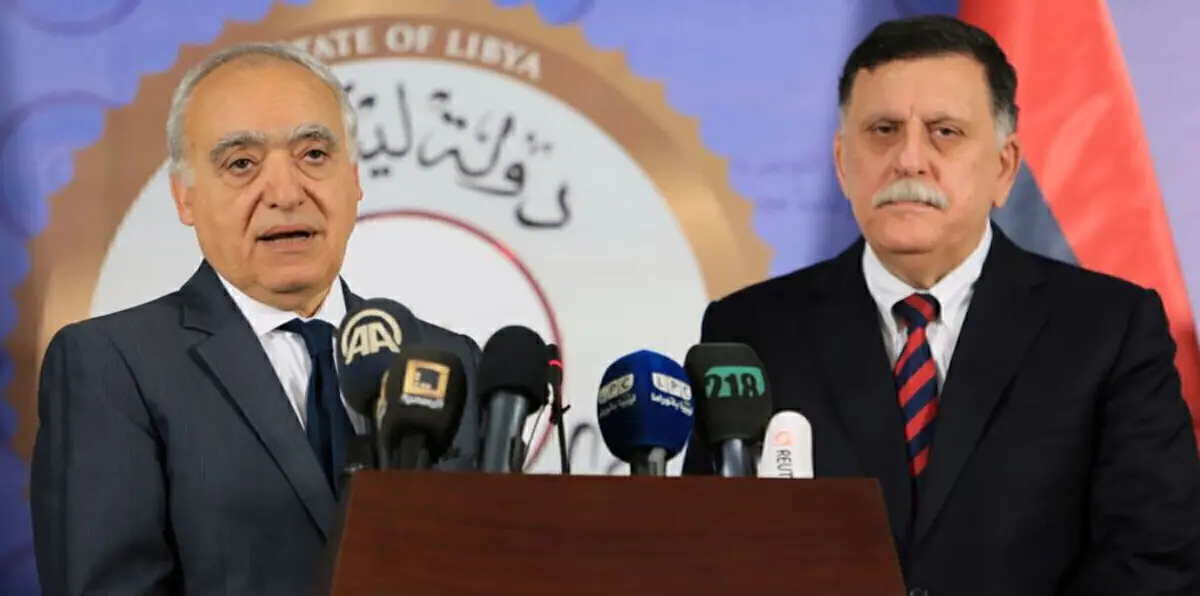 غسان سلامة يصل طرابلس لإجراء محادثات مع السراج والسويحلي