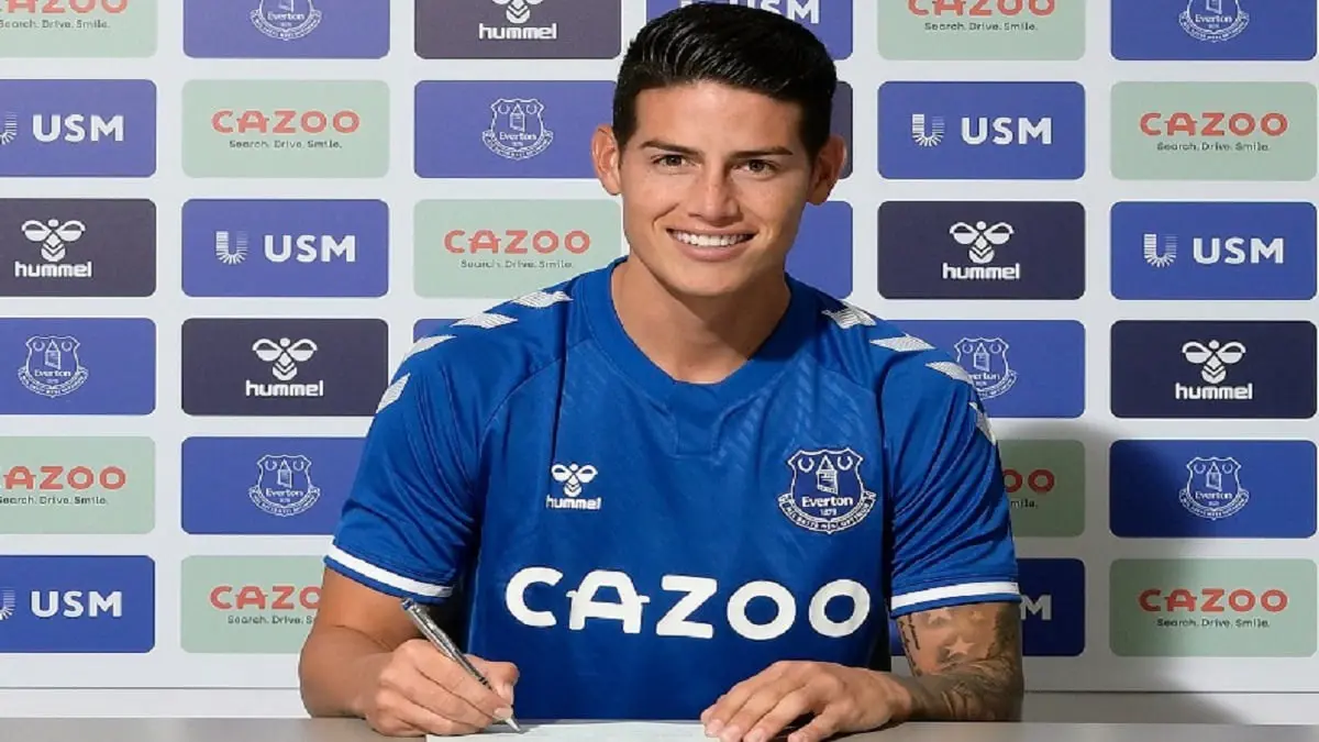 إيفرتون يعلن رسميا التعاقد مع جيمس رودريغيز