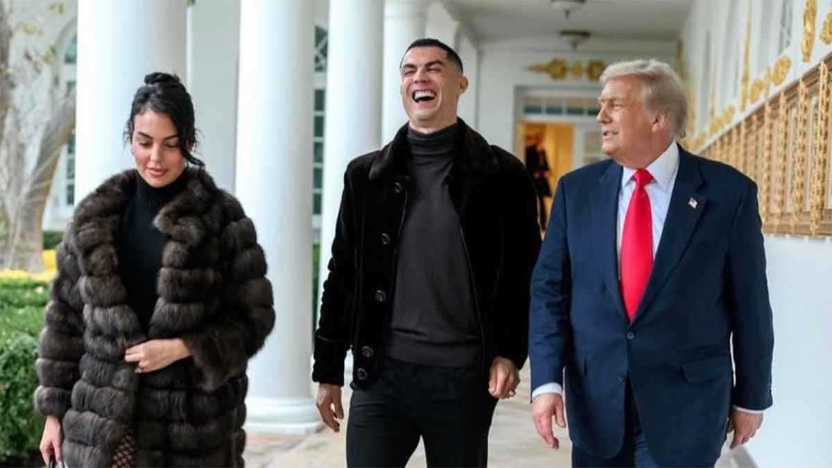 التفسير الأغرب للزيارة.. هل يلغي ترامب "عقوبة" كريستيانو رونالدو؟