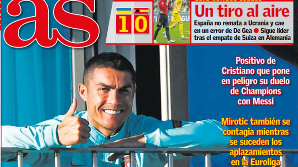 الصحف الرياضية: "إصابة رونالدو بكورونا تهز عالم كرة القدم".. و"ريمونتادا الأرجنتين مع مستوى كبير لميسي" (صور)
