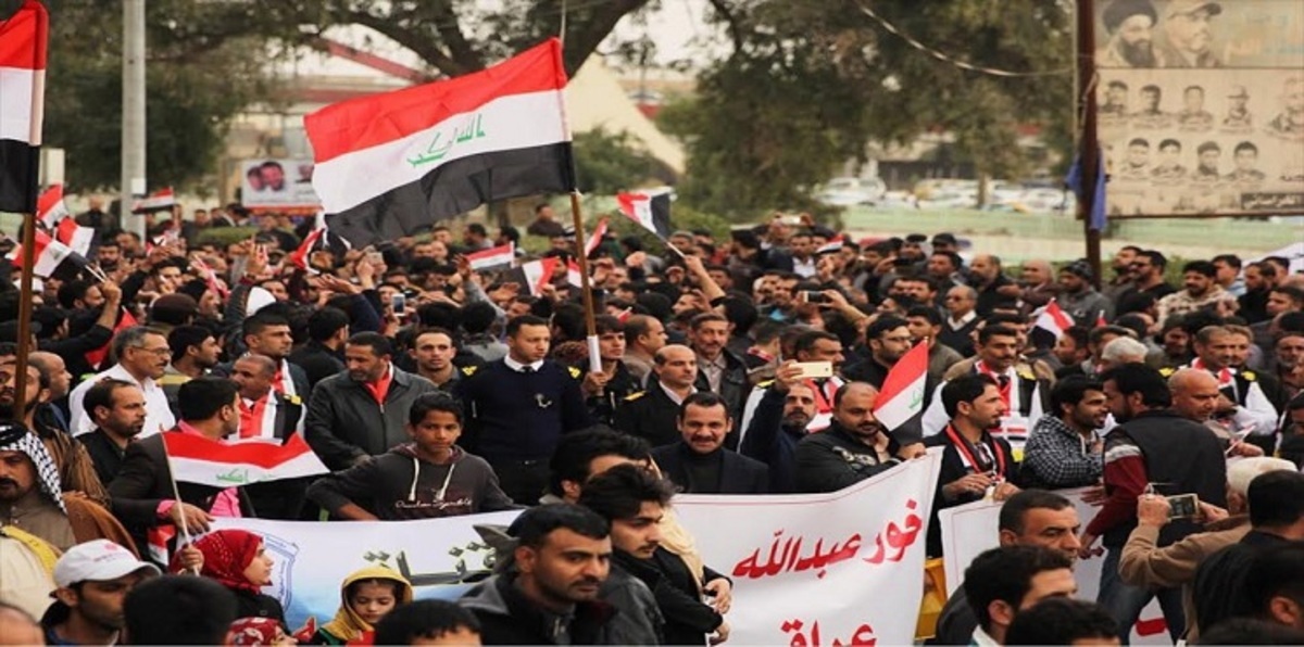 احتجاجات في البصرة العراقية ضد اتفاقية ملاحية مع الكويت‎