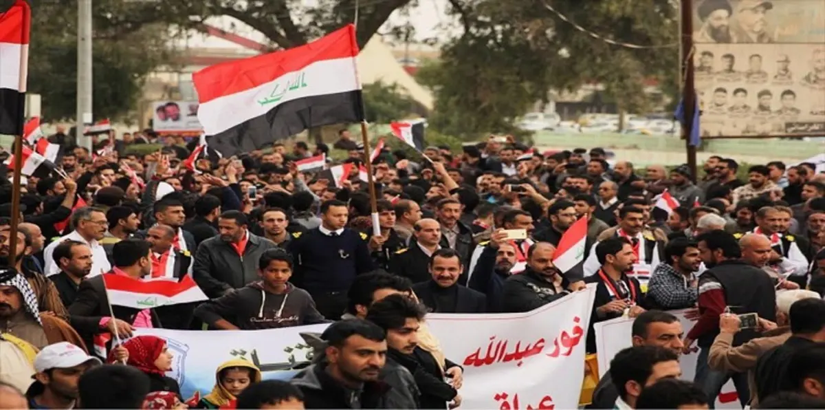 احتجاجات في البصرة العراقية ضد اتفاقية ملاحية مع الكويت‎