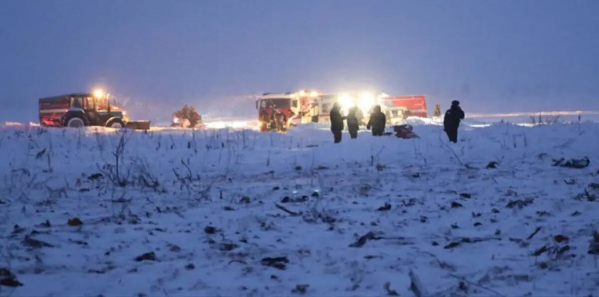 مصرع جميع ركاب الطائرة الروسية التي تحطمت قرب موسكو‎