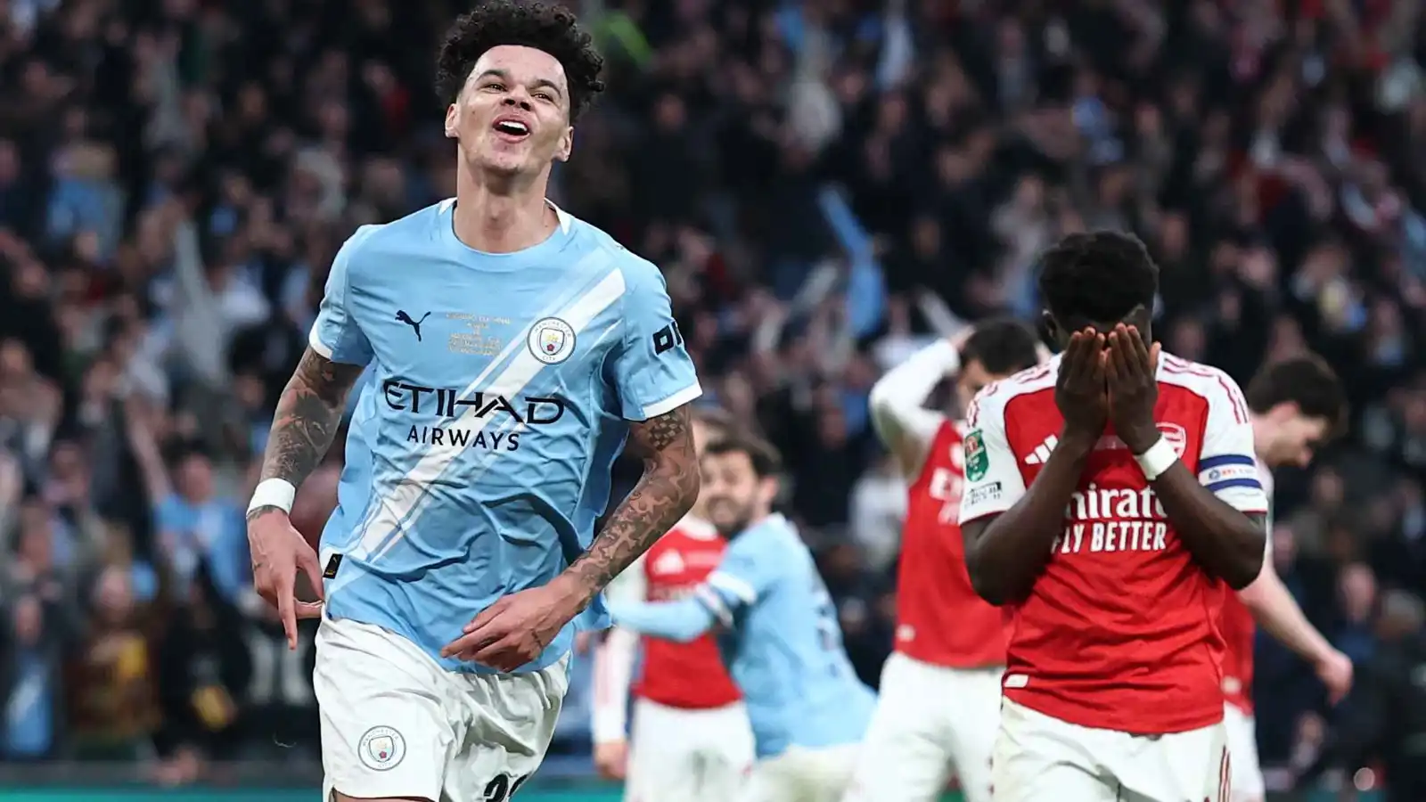 مانشستر سيتي يهزم آرسنال بثنائية ويتوج بطلا لكأس الرابطة الإنجليزية (فيديو)