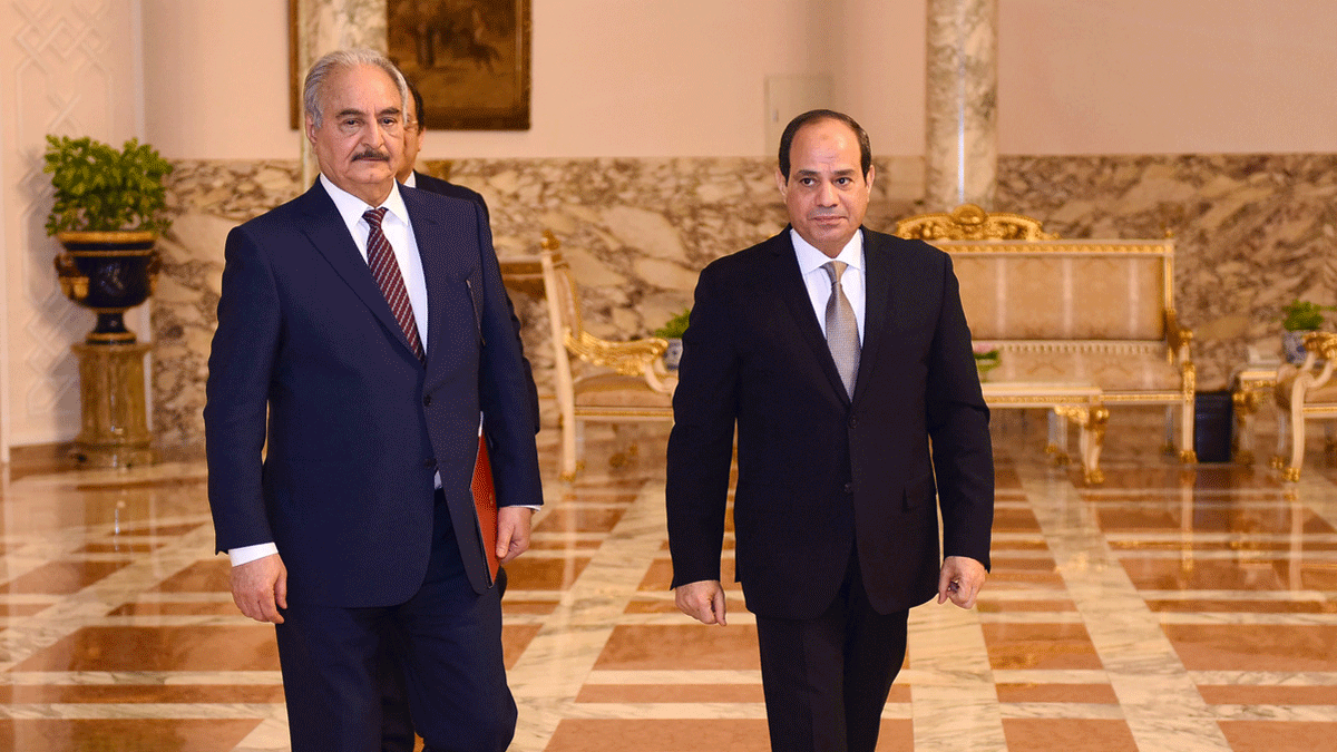 حفتر يدعم "مبادرة القاهرة" لحل الأزمة الليبية ويوافق على وقف إطلاق النار‎