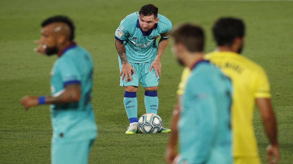 ميسي كاد أن يغيب عن مباراة برشلونة ضد فياريال بسبب درجة حرارته