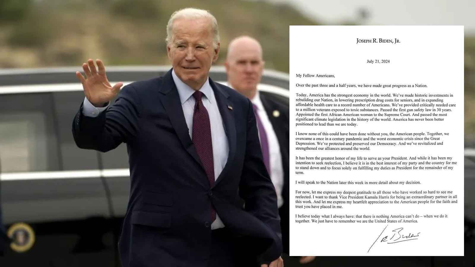 انسحاب بايدن.. نص "الإعلان التاريخي"