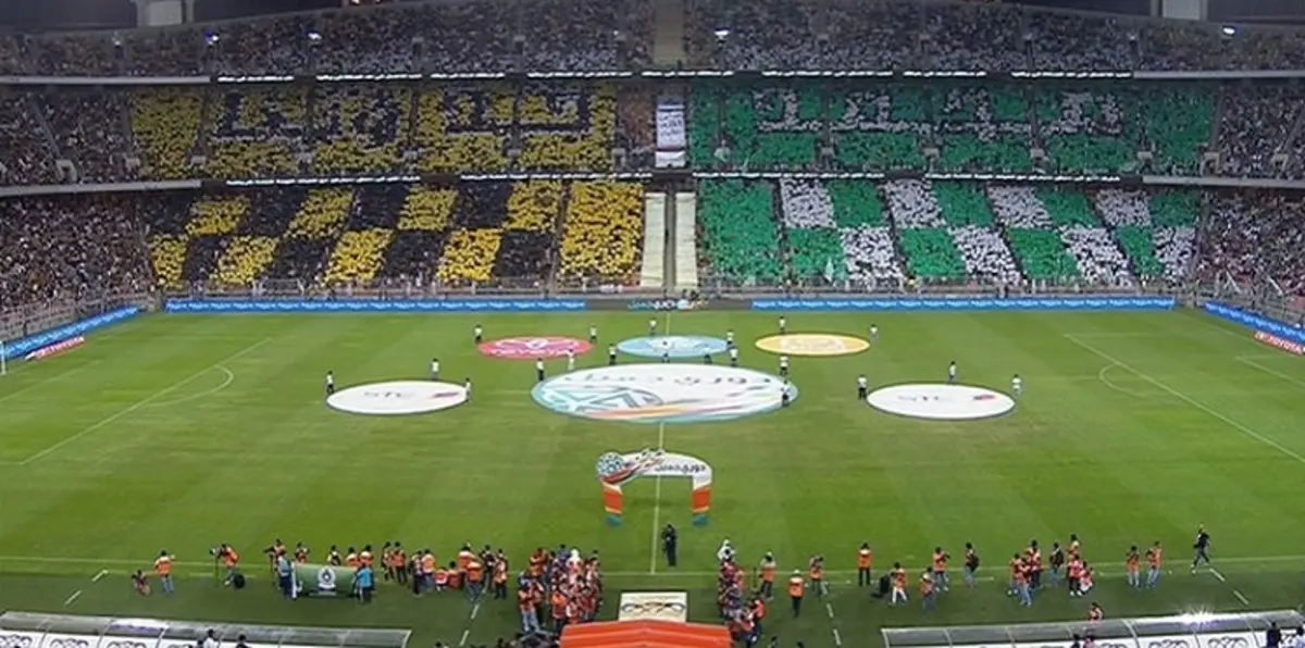 السعودية.. تيفو "محمد قدوتنا" يزيّن الجوهرة المشعة (فيديو)