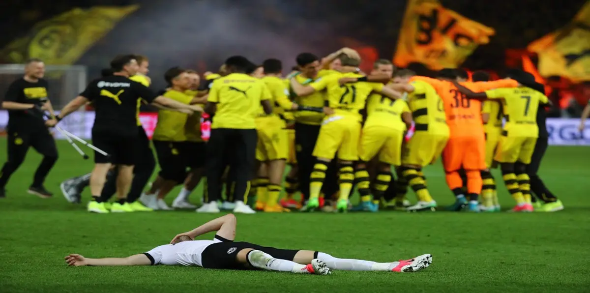 بروسيا دورتموند يعبر فرانكفورت ويتوج بلقب كأس ألمانيا (فيديو)