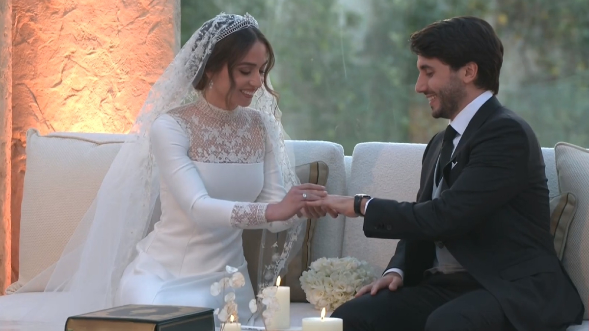 أبرز لقطات مراسم عقد قران الأميرة إيمان بنت عبدالله الثاني