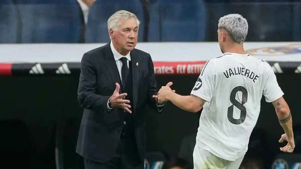 أنشيلوتي: من المؤسف أن فالفيردي ليس برازيليا