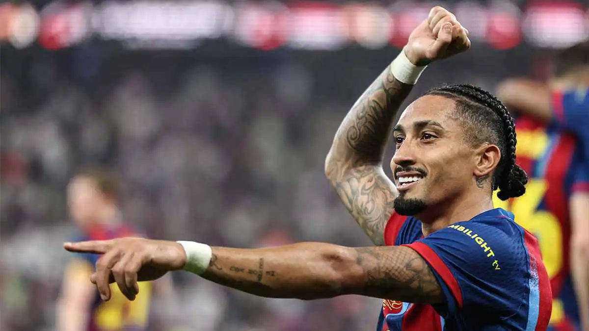 موقف رافينيا من مباراة برشلونة ضد ريال سوسيداد