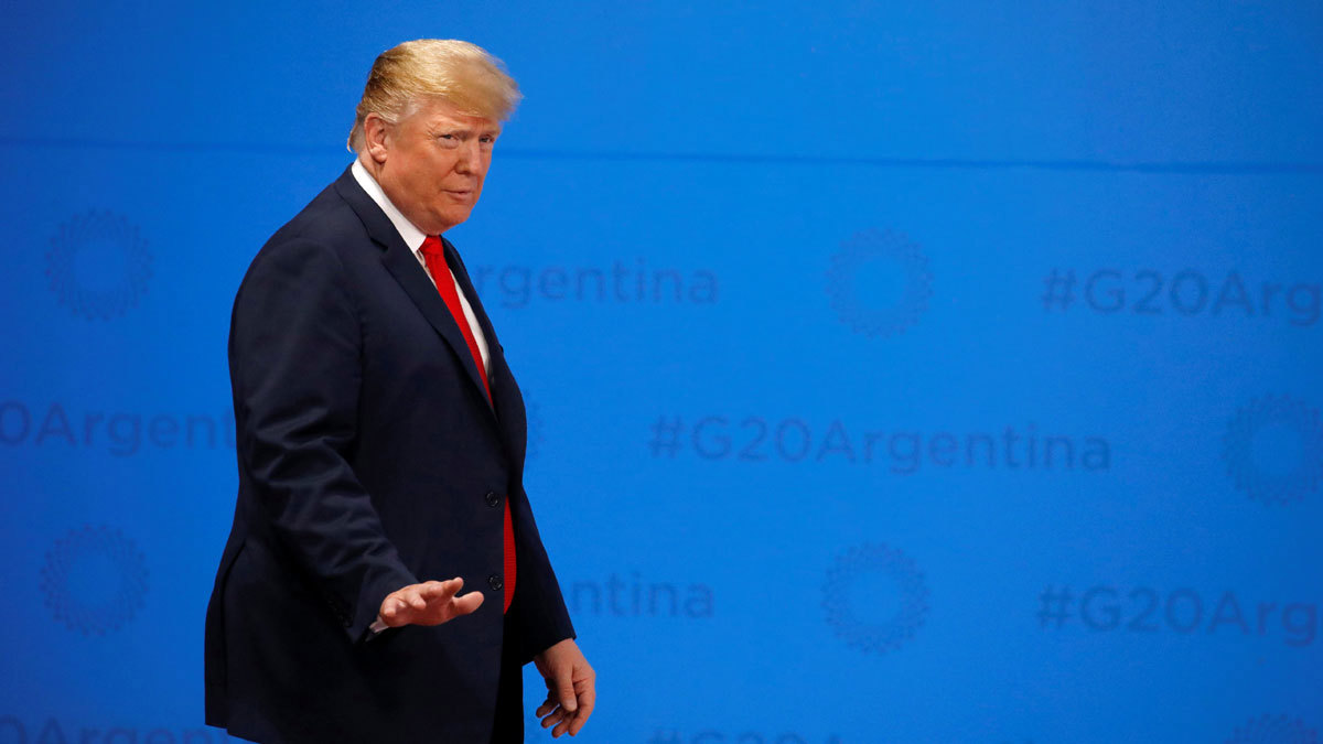 ترامب يلغي مؤتمره الصحافي في قمة مجموعة العشرين لهذا السبب