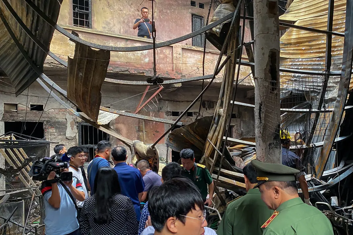 مقتل 14 شخصاً في حريق مبنى بالعاصمة الفيتنامية هانوي