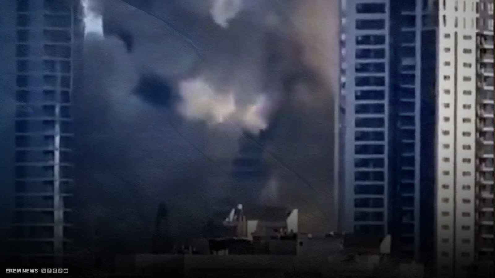 قصف إيراني عنيف على تل أبيب