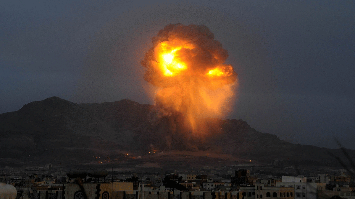 التحالف العربي يقصف عدة مواقع للحوثيين في صنعاء