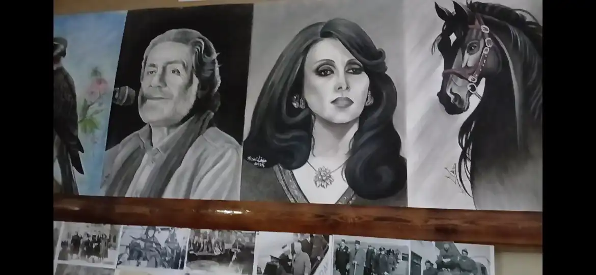 معرض فريد للرسم والموسيقى في منزل مهجور بسوريا