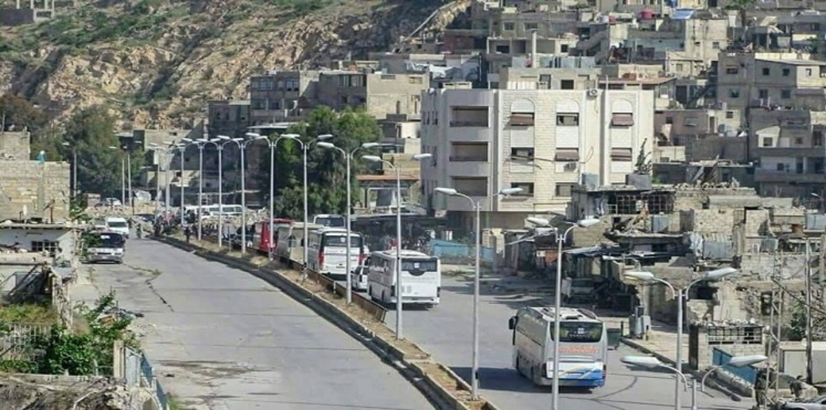 إجلاء نحو 1500 مقاتل ومدني من حي القابون في دمشق‎