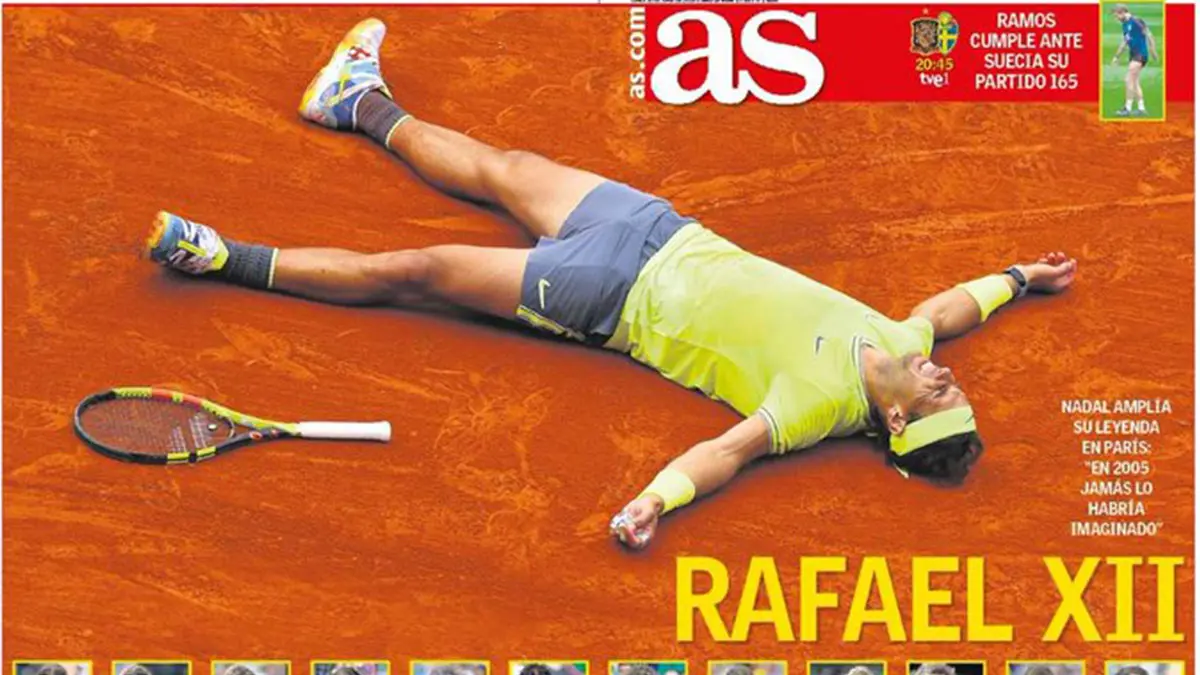 عناوين الصحف الرياضية العالمية: نادال الأفضل في التاريخ.. ومبابي في وضع صعب