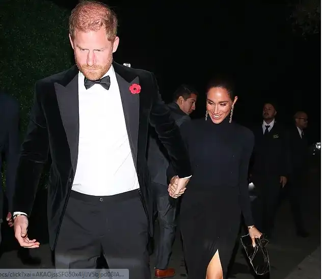 الأمير هاري وميغان في الحفل 