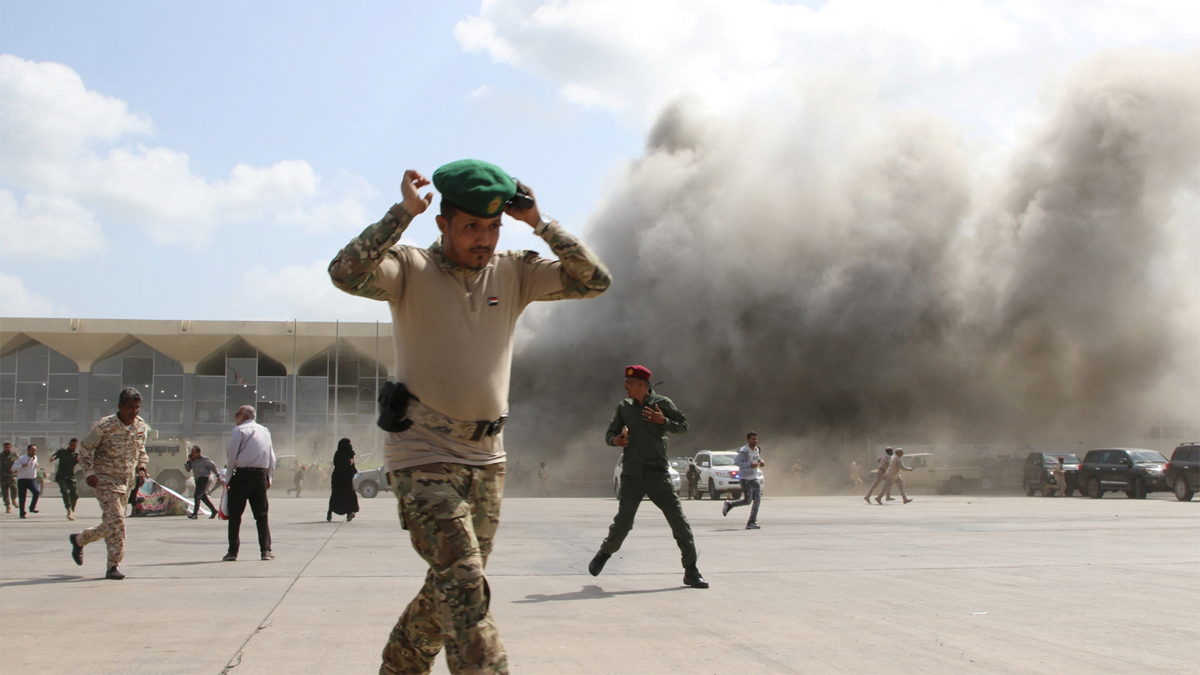 فريق التحقيق الأممي: الحوثيون شنوا الهجوم الدموي الذي استهدف مطار عدن