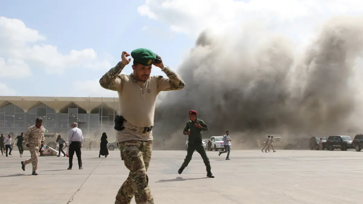 فريق التحقيق الأممي: الحوثيون شنوا الهجوم الدموي الذي استهدف مطار عدن